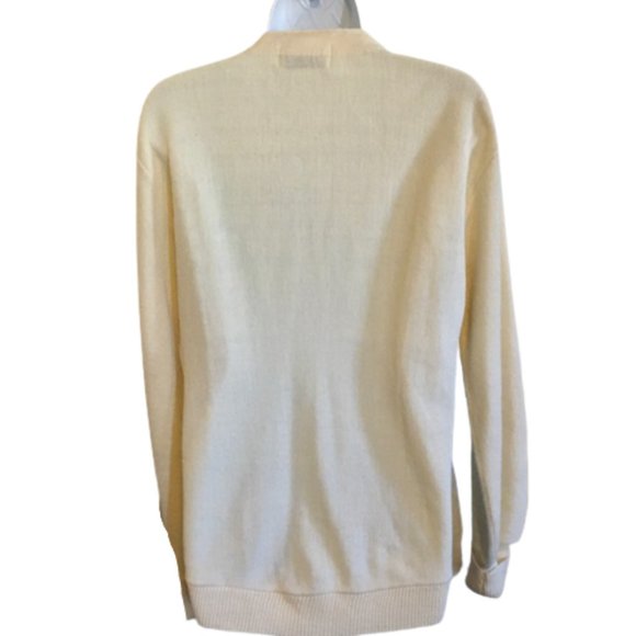 Pebble Beach California Sweater Cardigan V Neck Grandpa Golf Unisex 1980s - Picture 2 of 8